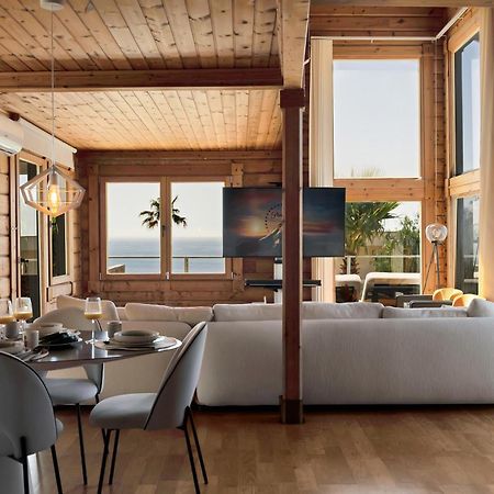 Increible Villa De Madera Con Vistas Al Mar 阿尔赫西拉斯 外观 照片