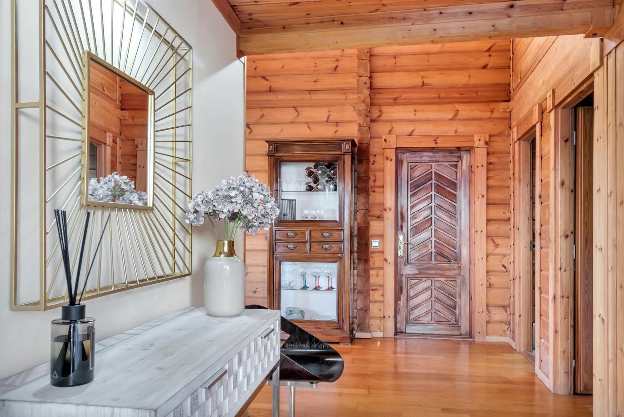Increible Villa De Madera Con Vistas Al Mar 阿尔赫西拉斯 外观 照片